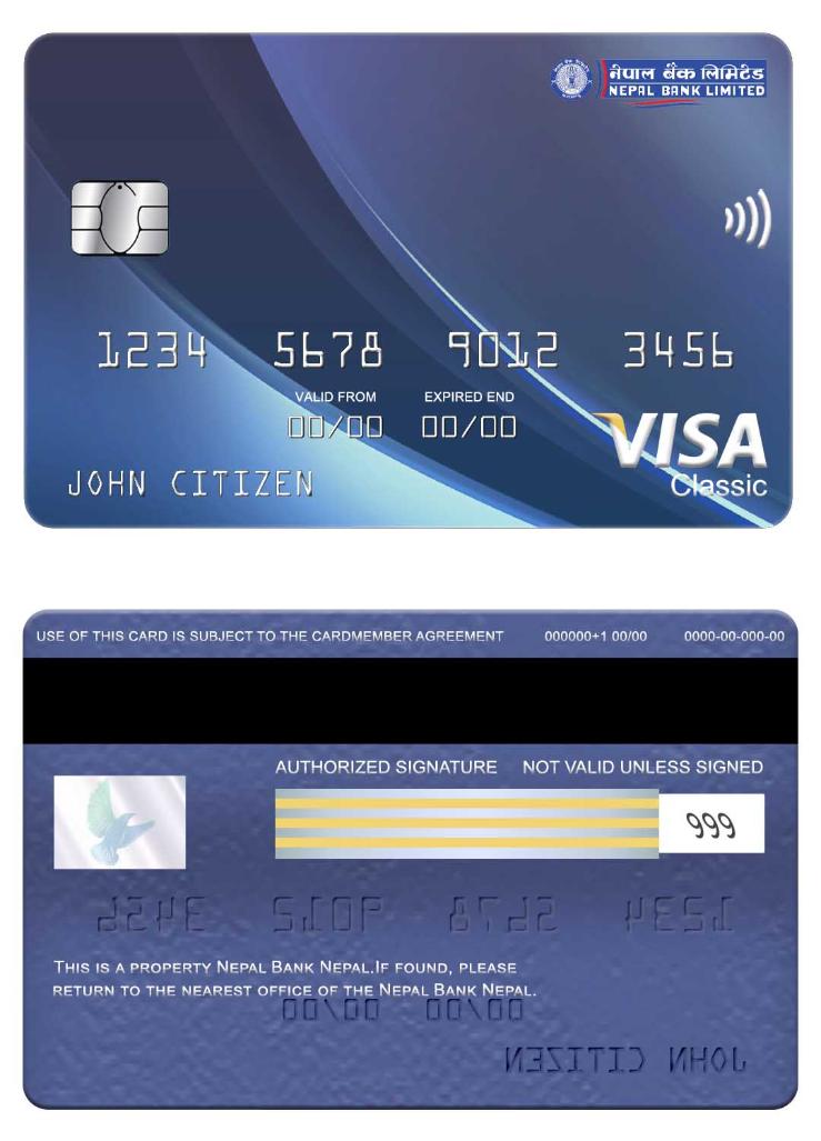 Nepal Bank Nepal visa classic card
